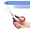 Scissors Set of 6-Pack, 8" Scissors All Purpose Comfort-Grip Handles Sharp Scissors for Office Home School Craft Sewing Fabric Supplies, High/Middle School Student Teacher Scissor, Right/Left Hand